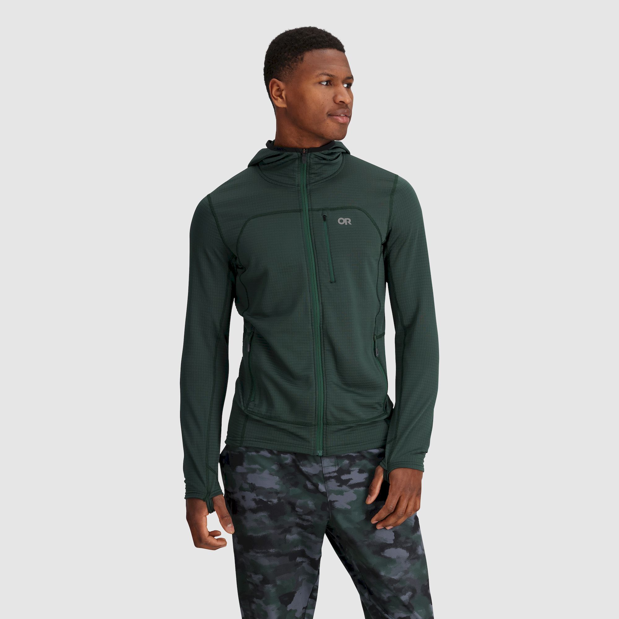 Outdoor Research Vigor Grid Fleece Full Zip Hoodie - Giacca in pile - Uomo | Hardloop