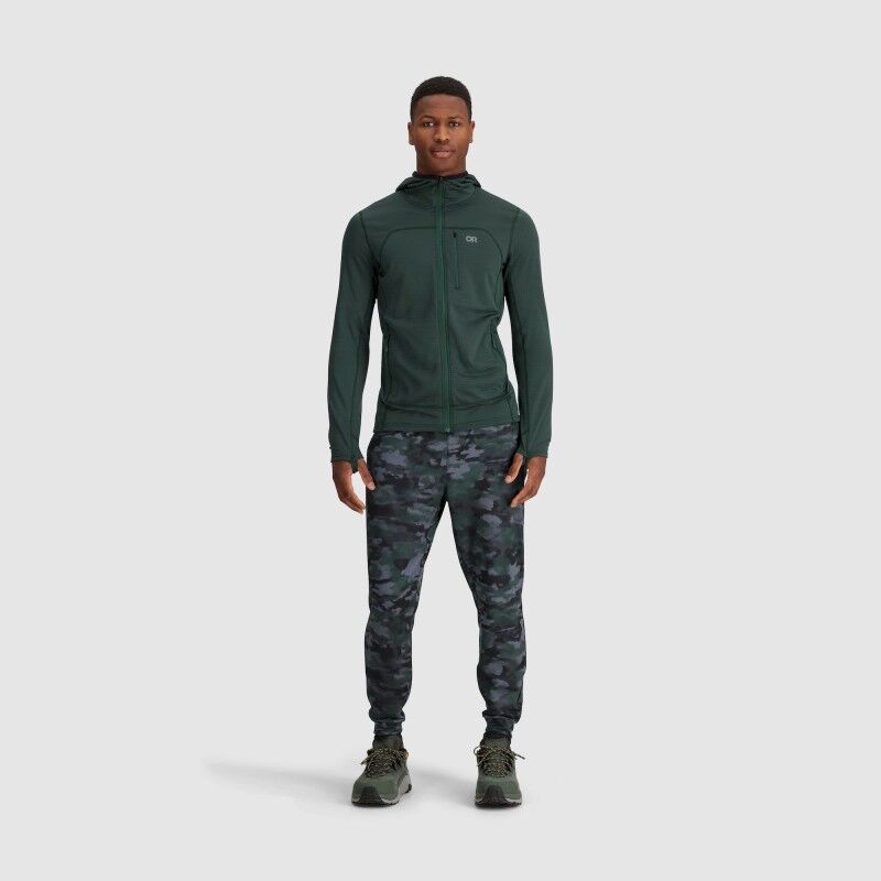 Outdoor Research Vigor Grid Fleece Full Zip Hoodie - Fleecetakki - Miehet | Hardloop