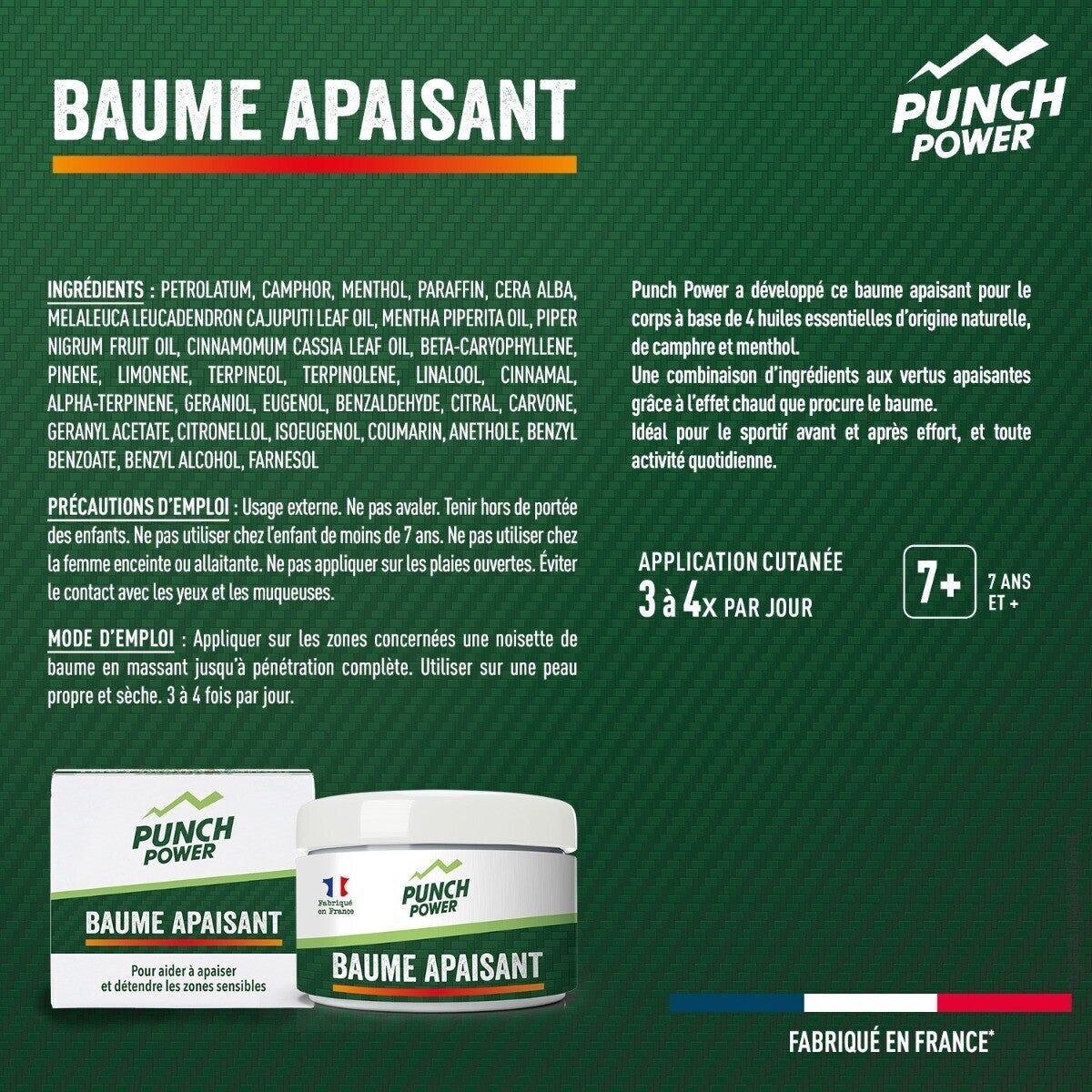 Punch Power Baume Apaisant | Hardloop