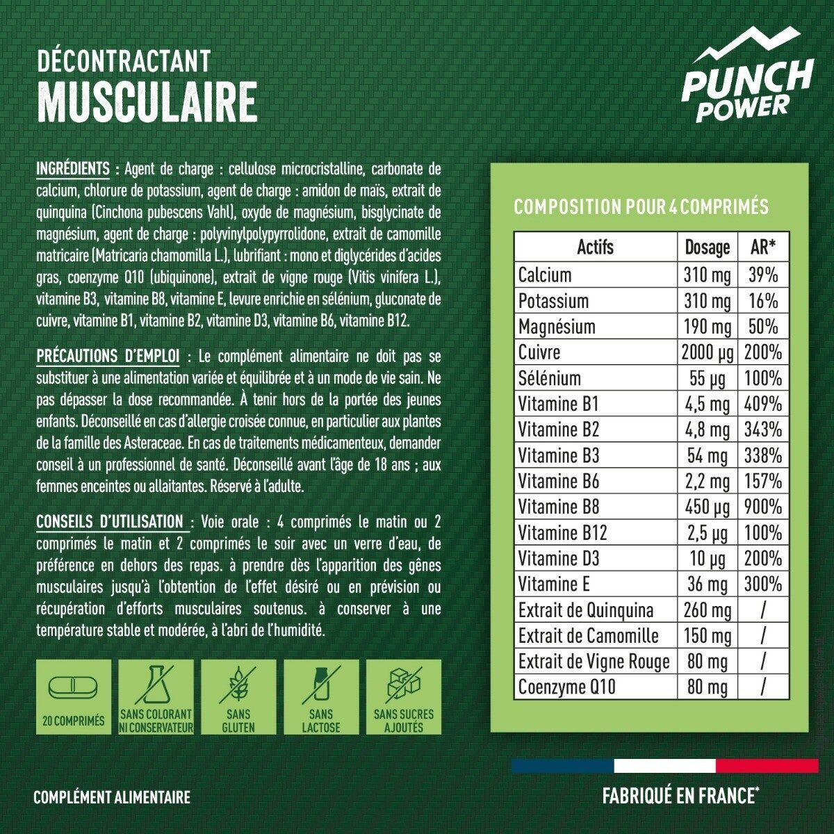 Punch Power Decontractant Musculaire Flash | Hardloop