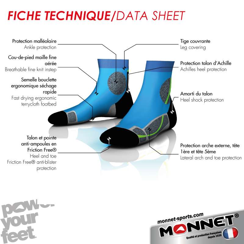 Monnet Trail Force - Running socks