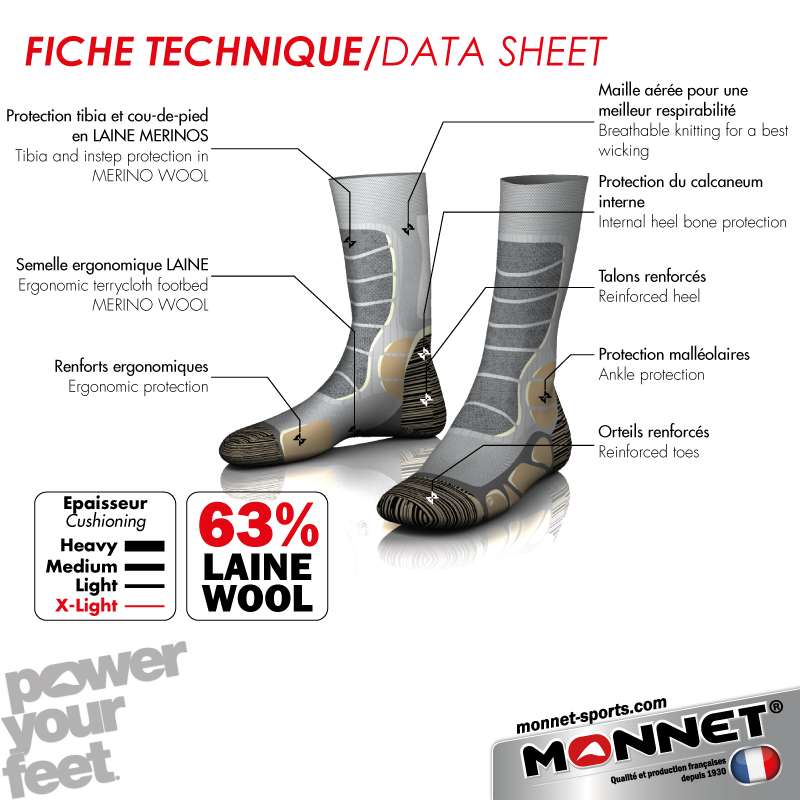 Monnet Trek Extra Light - Walking socks