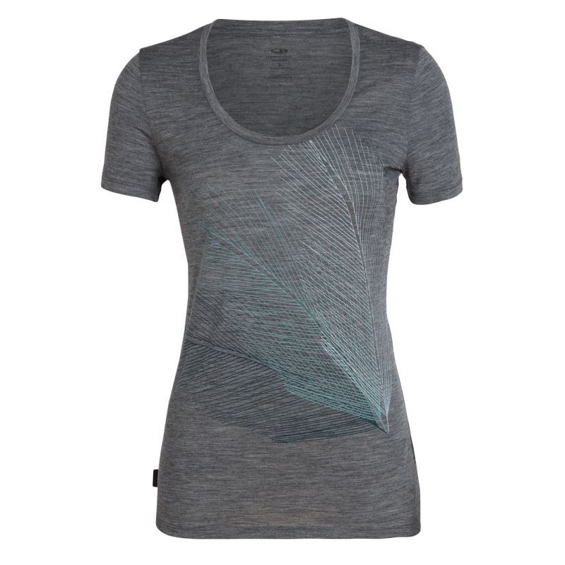 Icebreaker Tech Lite Short Sleeve Scoop Plume - Koszulka z wełny Merino damska | Hardloop