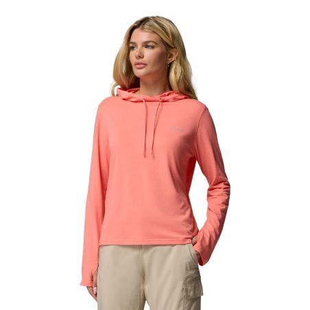 Columbia Sun Trek LS Hoodie Felpa con cappuccio Donna Hardloop
