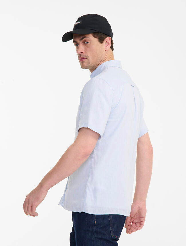Aigle Chemise Lin Manches Courtes - Camicia - Uomo | Hardloop
