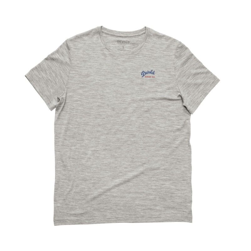 Devold Classic Script Tee - Camiseta de lã merino homem | Hardloop