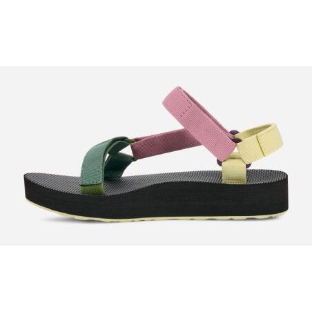 Teva Damen Midform Universal Sandale - Canvas Mit Plattformsohle - Festival Style