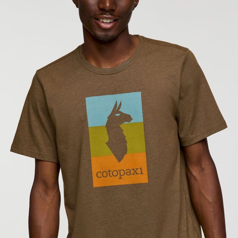 Cotopaxi Llama Block T-Shirt - T-shirt - Heren | Hardloop