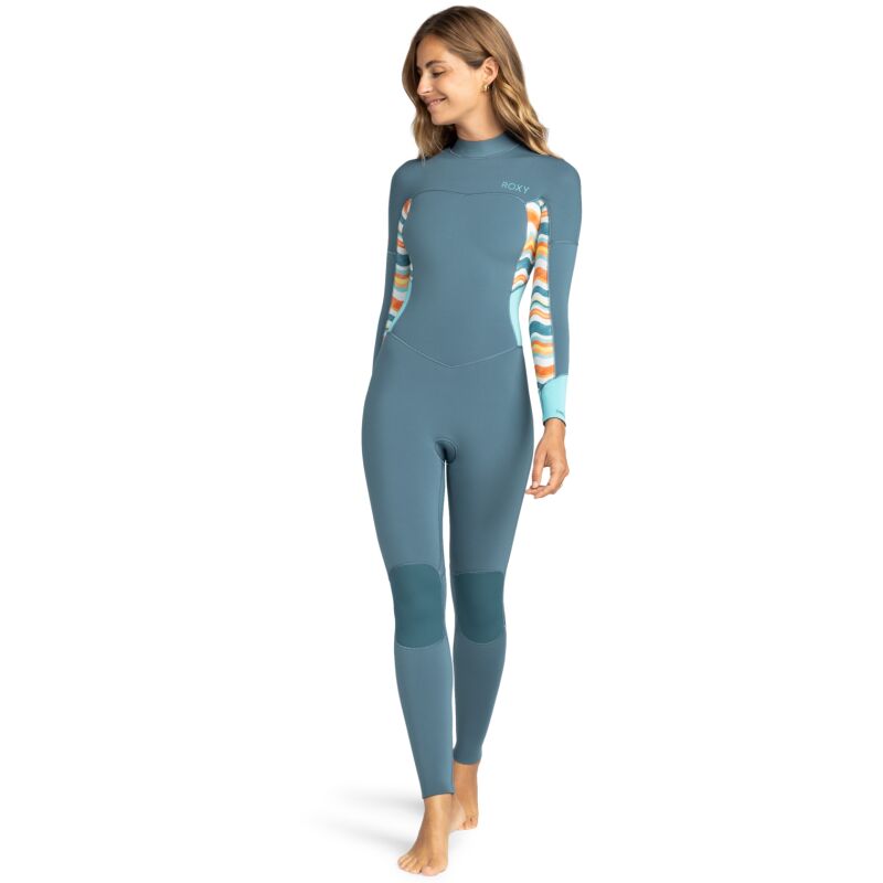 Roxy 4/3 mm Swell Series 2022 Back Zip GBS - Traje de neopreno de surf - Mujer | Hardloop