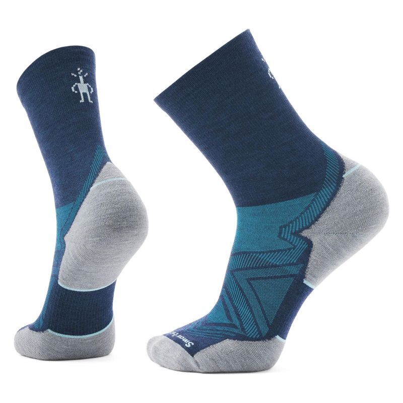Run Targeted Cushion Mid Crew Socks - Meias de lã merino