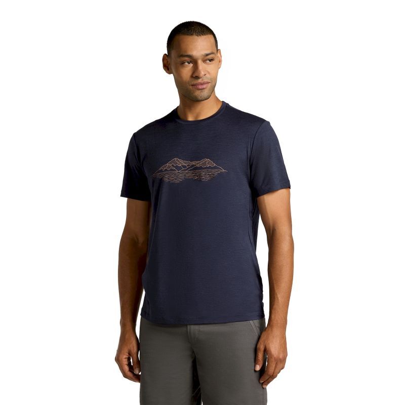 icebreaker Merino 150 Tech Lite SS Tee Pukaki Reflected - Camiseta de merino - Hombre | Hardloop