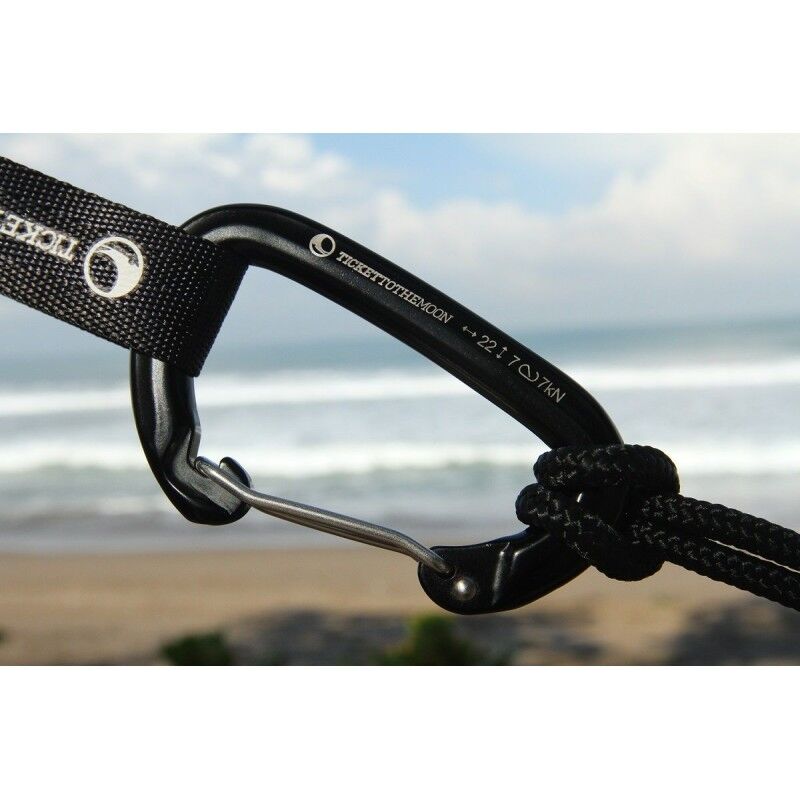Ticket to the Moon Aluminium carabiner 22kN x2 - Mousqueton | Hardloop