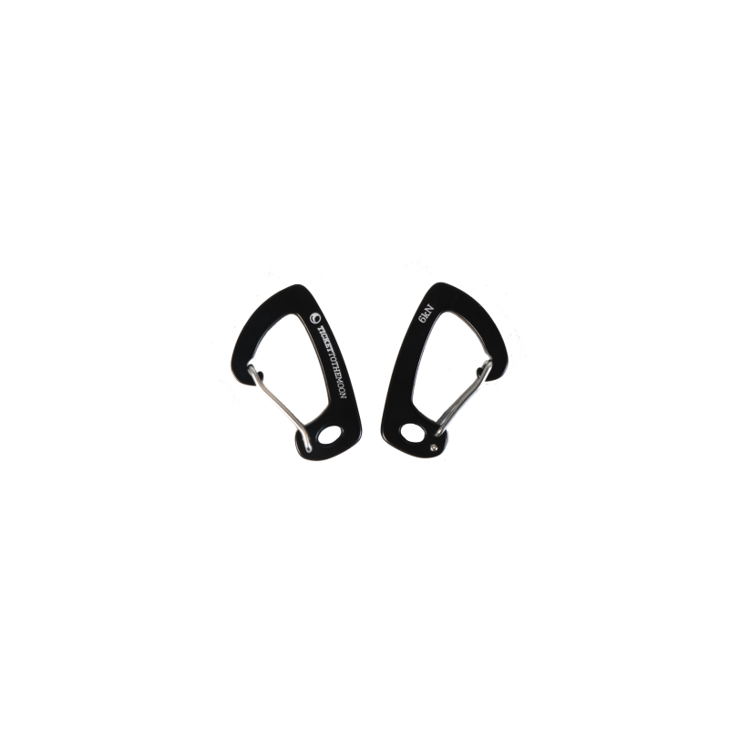 Aluminium carabiner 6kN x2 - Mosquetón