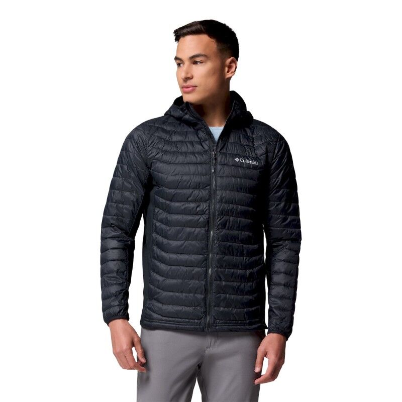 Powder Pass II Hybrid Hooded Jacket Black