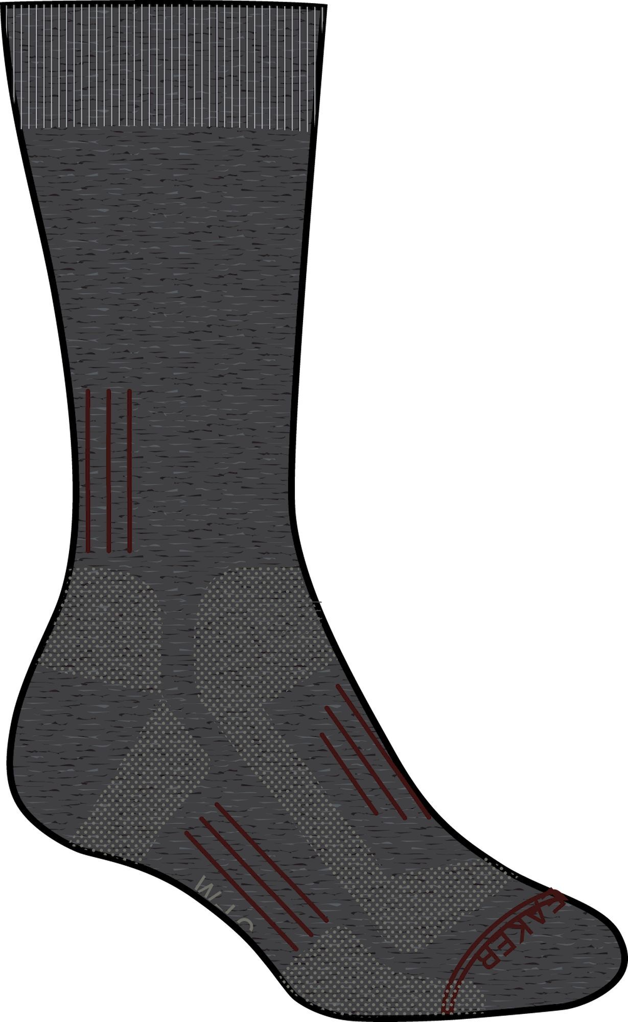 Icebreaker Mountaineer Mid Calf - Merinosocken - Damen | Hardloop
