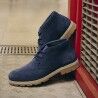 Navy Suede