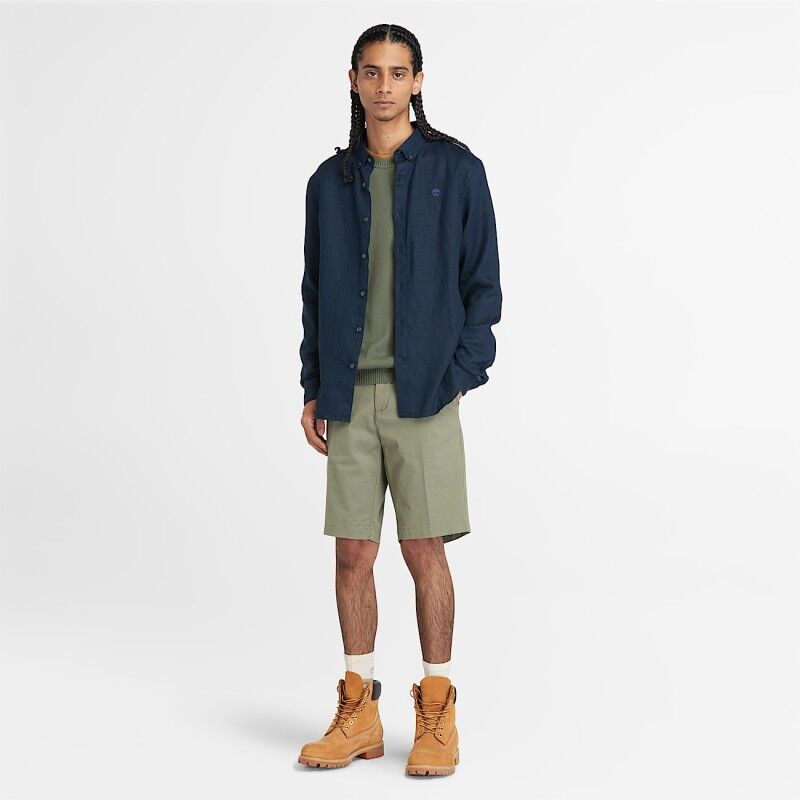 Timberland Mill Brook Linen Shirt LS - Koszula meski | Hardloop