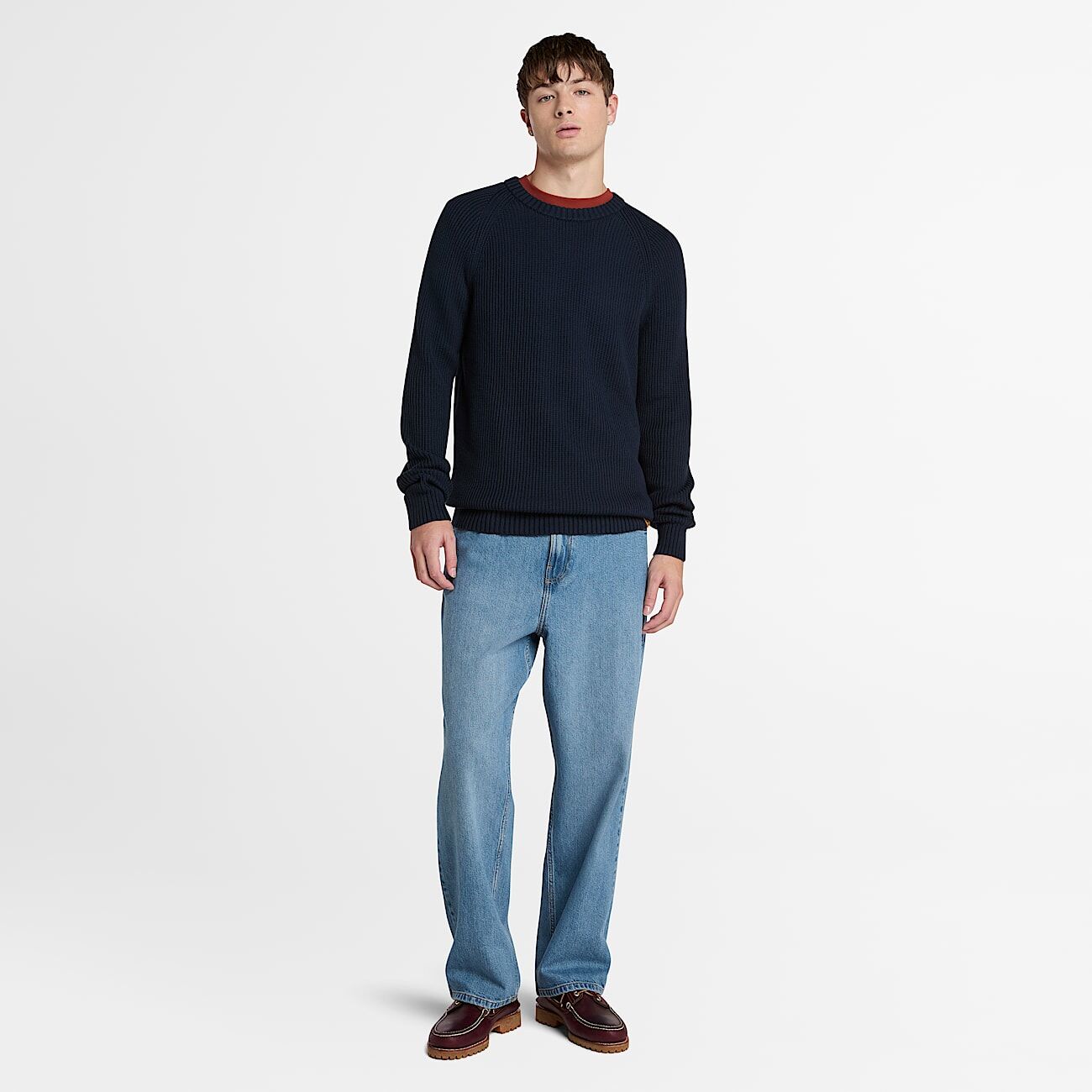 Timberland Raglan Sleeve Ribbed Knit - Pullover homme | Hardloop