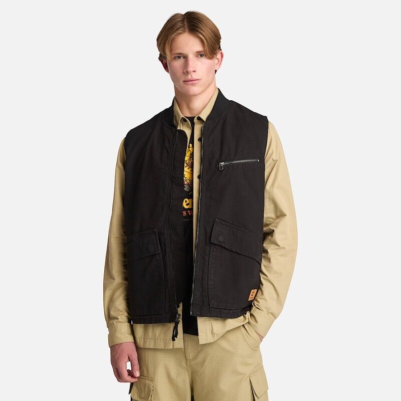 Timberland Washed Canvas Vest - Vest - Men's | Hardloop