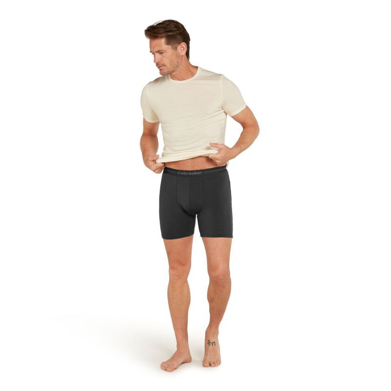 Icebreaker Mens Anatomica Long Boxers - Boxerky | Hardloop