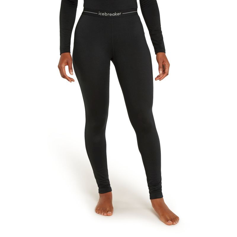 Sisters Leggings Termici Donna Invernali – Morbidi In Tessuto Italiano Riciclato Con Vita Alta E Dettaglio Riflettente, Nero Taglia L