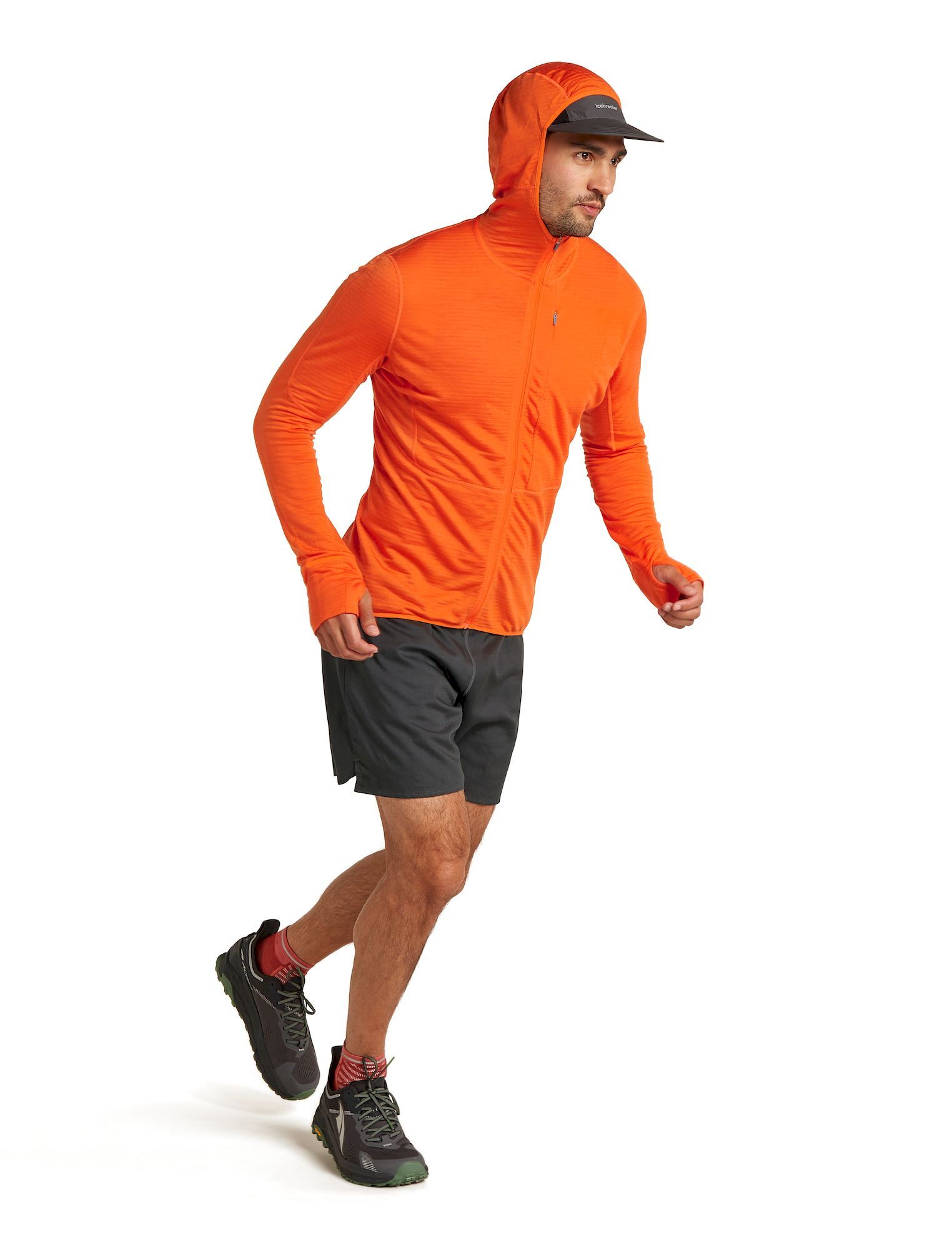 icebreaker 200 RealFleece Descender LS Zip Hoodie - Polaire en laine mérinos homme | Hardloop