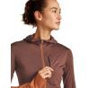 icebreaker 200 RealFleece Descender LS Zip Hoodie - Polaire en laine mérinos femme | Hardloop