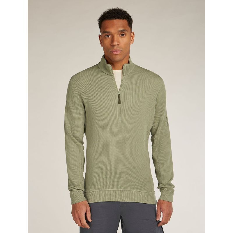 icebreaker Merino 260 Waffle Knit Wander LS Half Zip - Merino Wool Jersey - Men's | Hardloop
