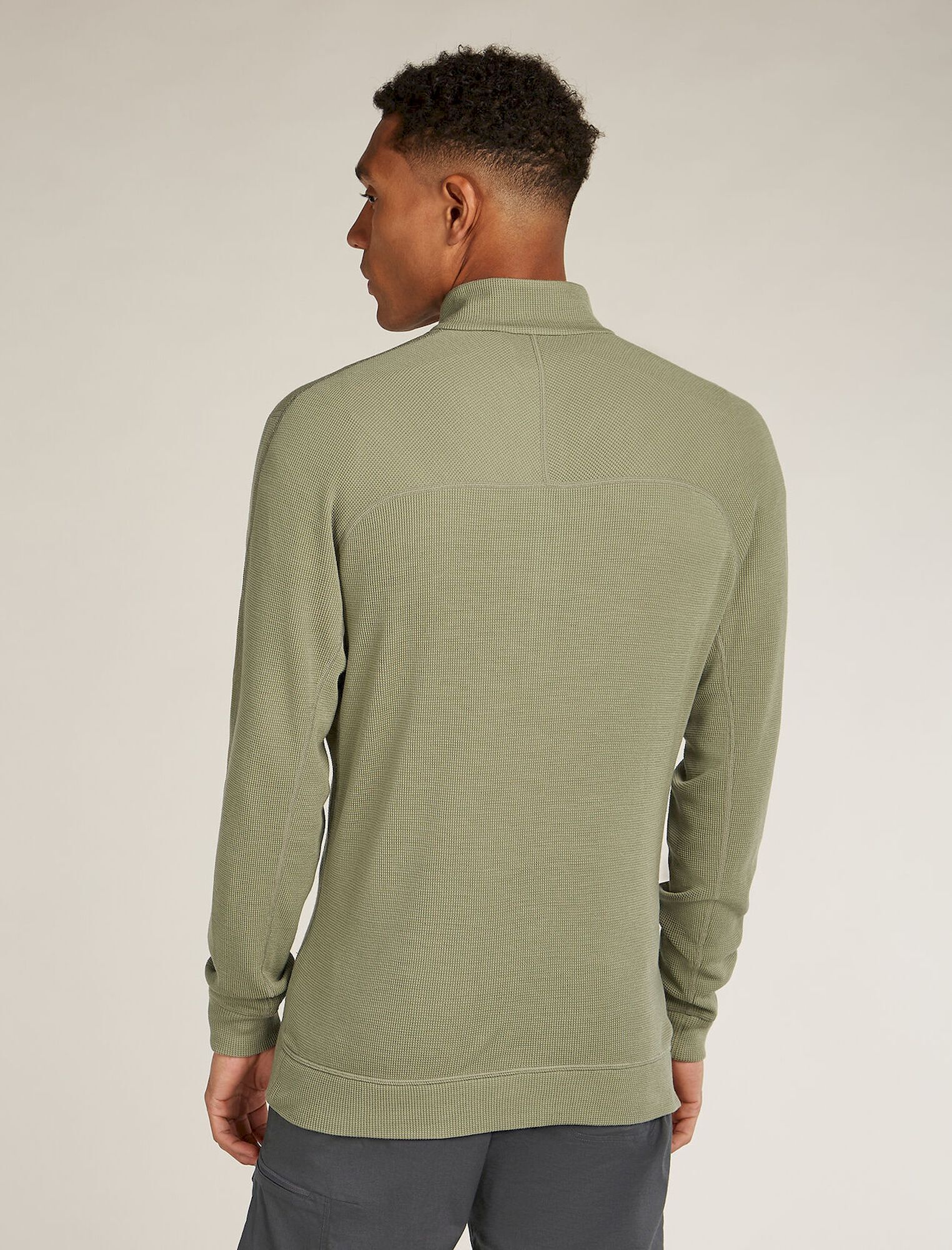 icebreaker Merino 260 Waffle Knit Wander LS Half Zip - Merino Wool Jersey - Men's | Hardloop
