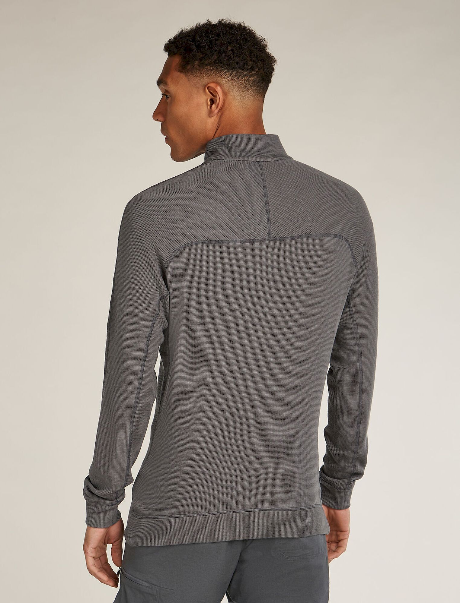 icebreaker Merino 260 Waffle Knit Wander LS Half Zip - Merino Wool Jersey - Men's | Hardloop