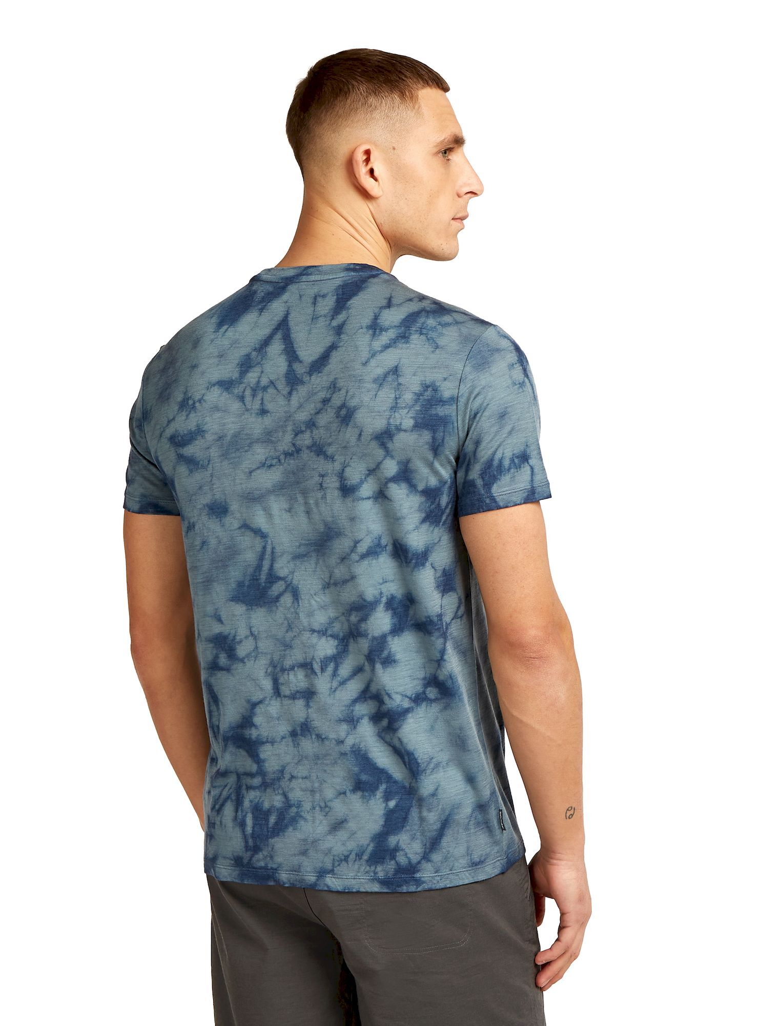 icebreaker Merino 150 Tech Lite SS Tee Cloud Dye - Merinoshirt - Heren | Hardloop