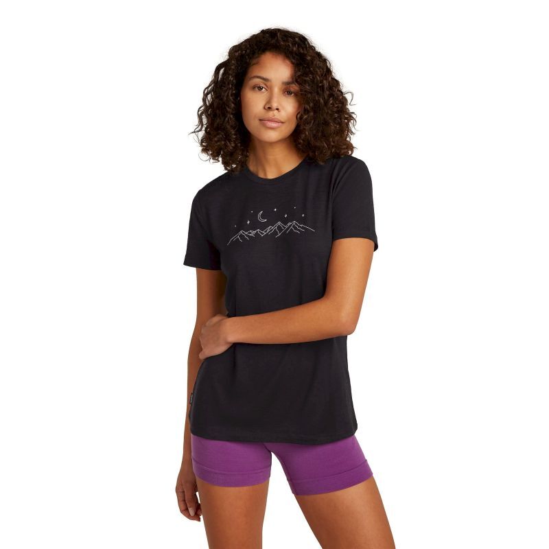 icebreaker Merino 150 Tech Lite SS Tee Sparkling Stars - Merinoshirt - Damen | Hardloop