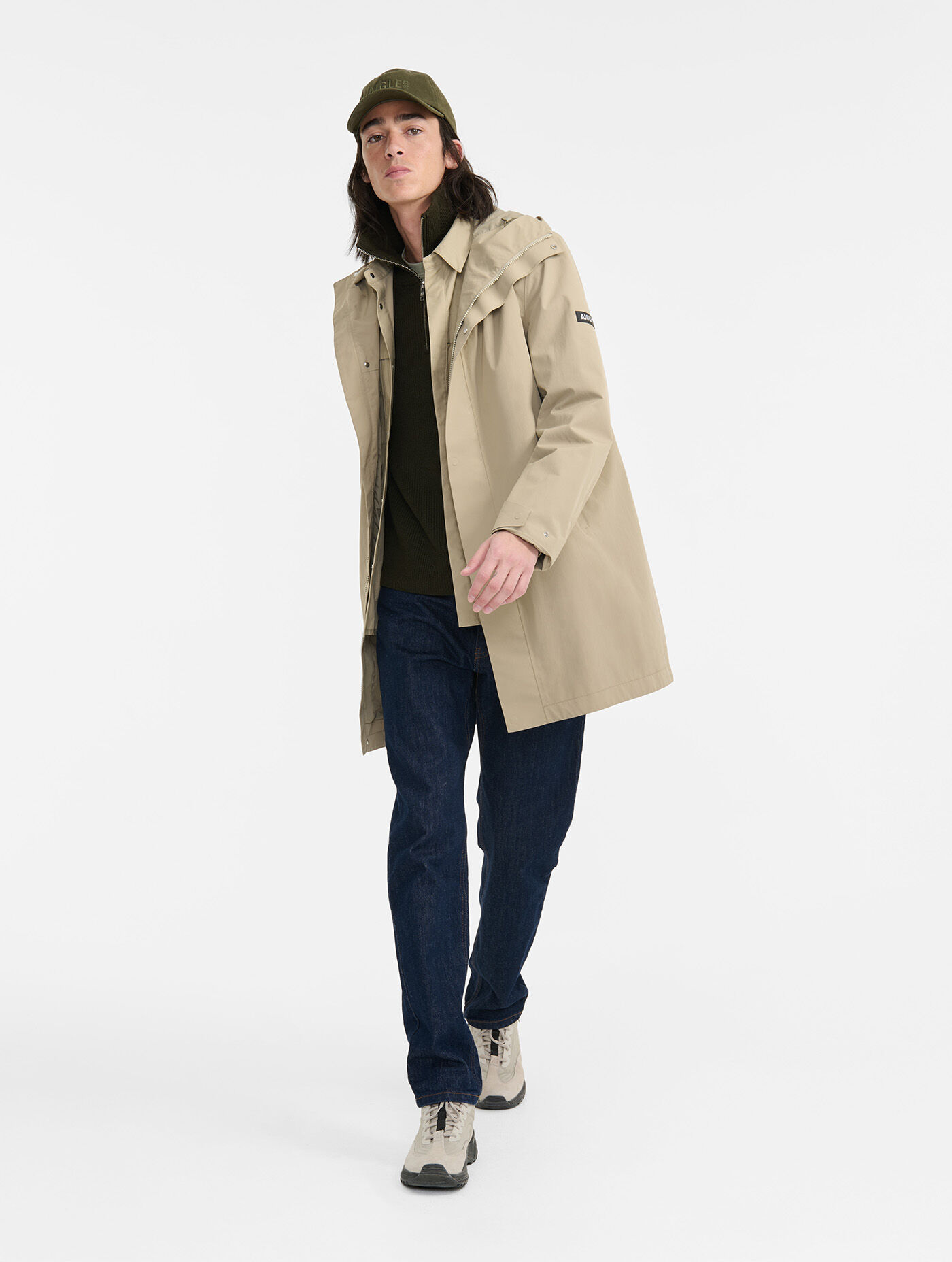 Aigle Parka Longue MTD 2 Couches Capuche - Parka - Men's | Hardloop