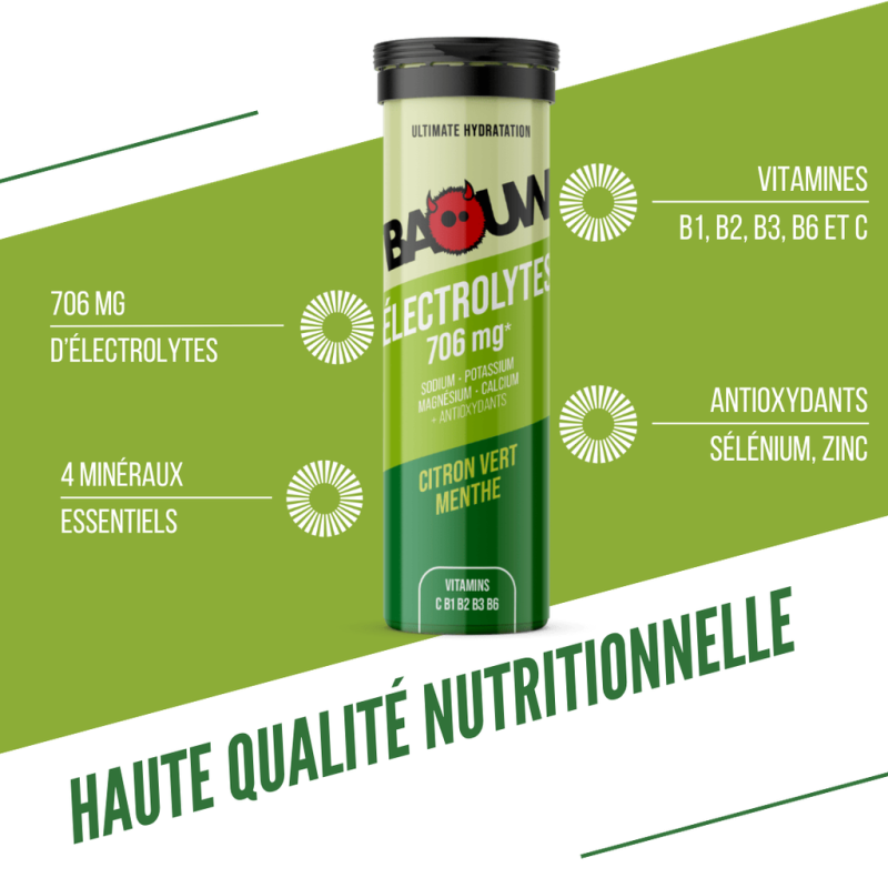 Baouw Citron Vert-Menthe - Energiegetränk | Hardloop