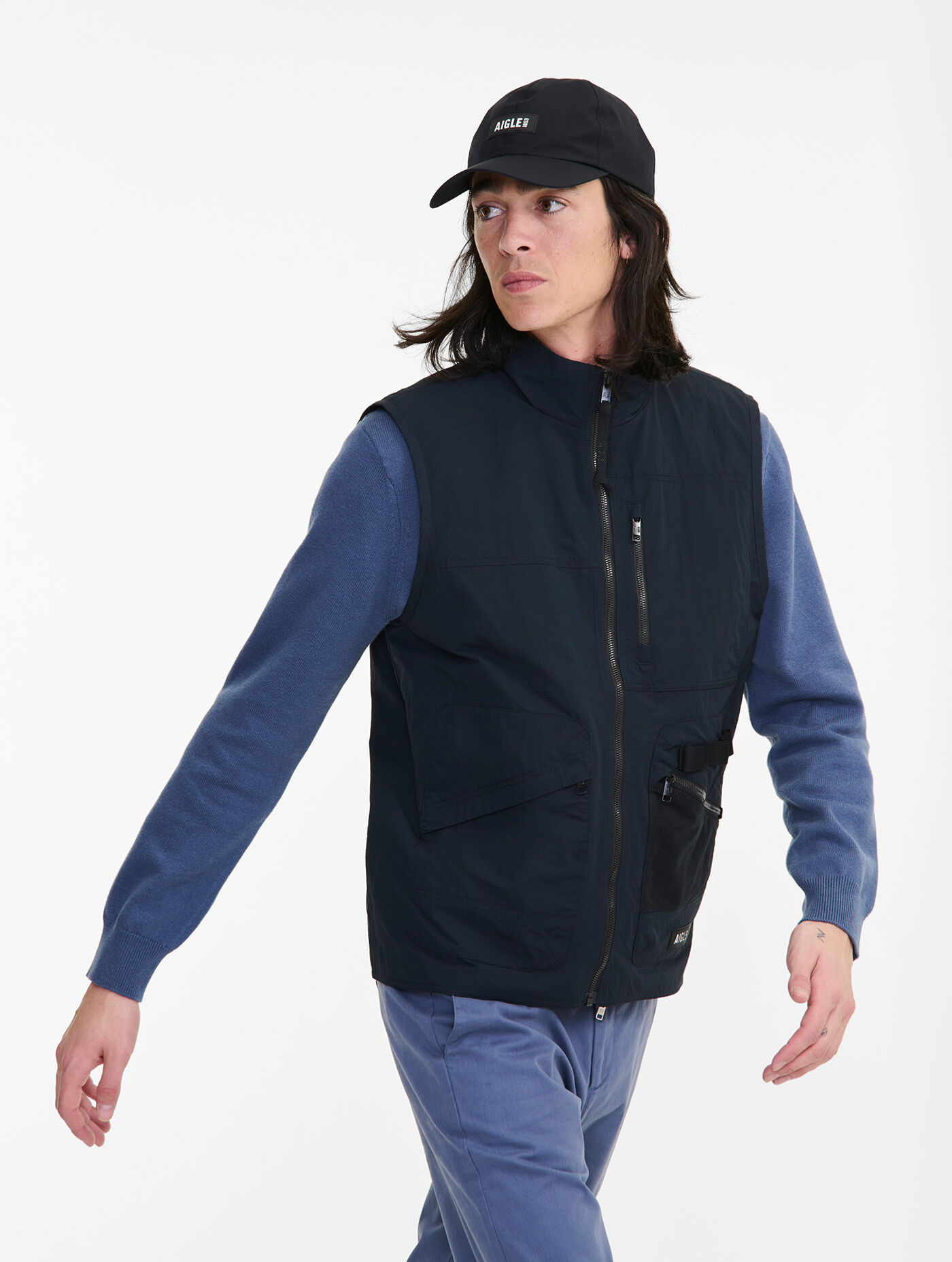 Aigle Gilet Sans Manches Déperlant - Kamizelka meska | Hardloop