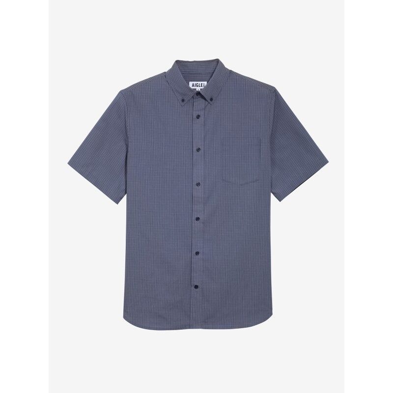 Aigle Chemise Carreaux Manches Courtes Dry Fast UV-C - Koszula meski | Hardloop