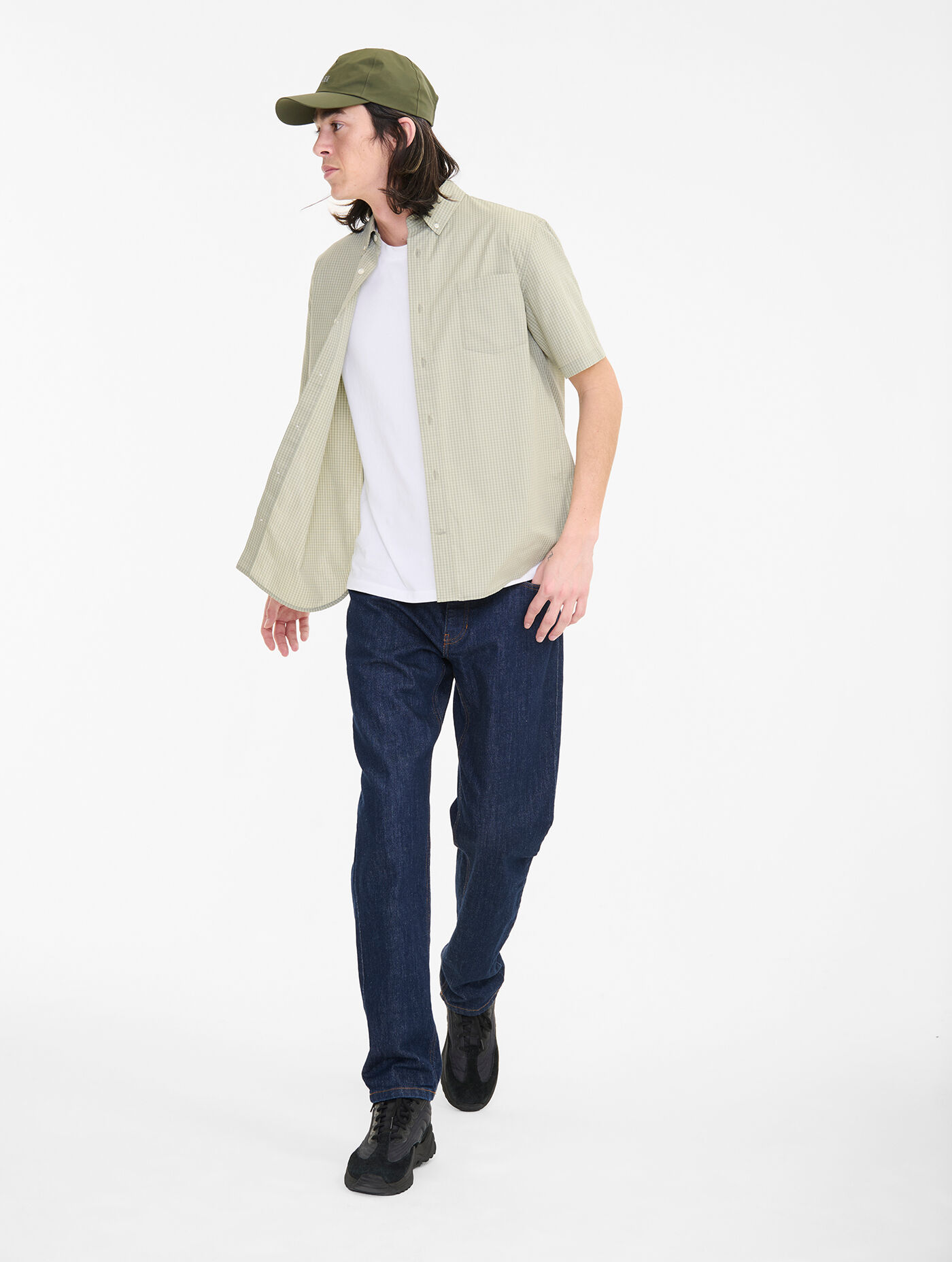Aigle Chemise Carreaux Manches Courtes Dry Fast UV-C - Shirt - Men's | Hardloop