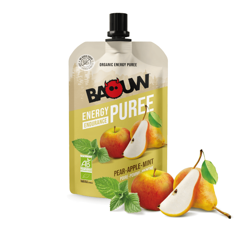 Baouw Poire-Pomme-Menthe - Purée énergétique | Hardloop