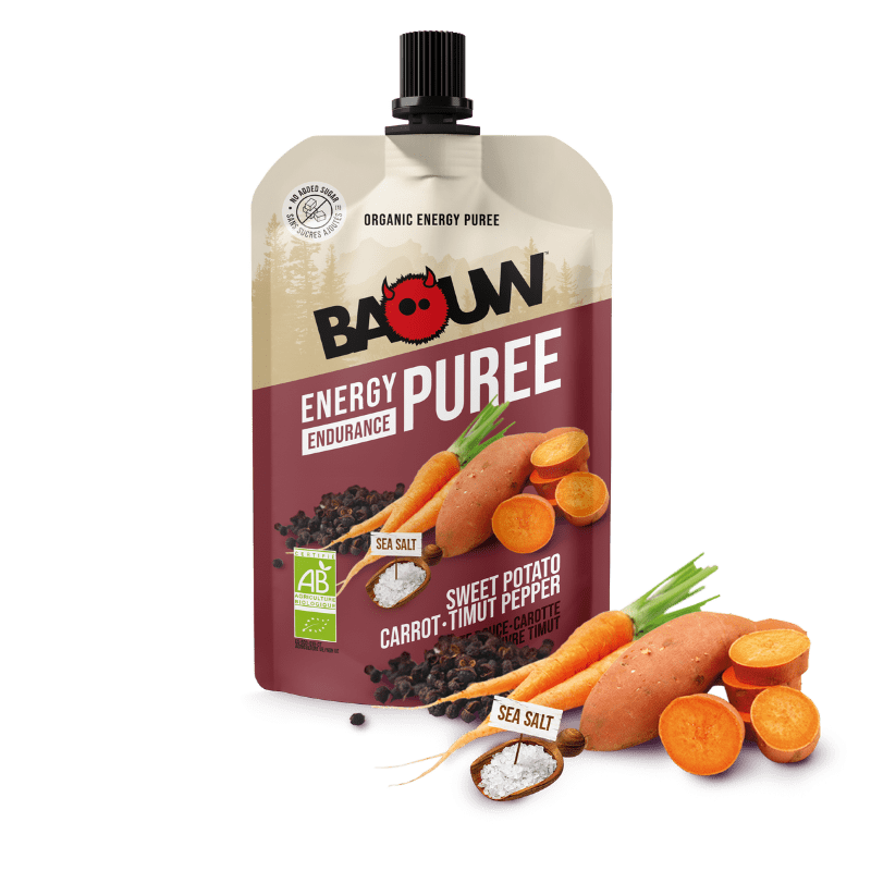 Baouw Patate Douce-Carotte-Poivre Timut - Purée énergétique | Hardloop