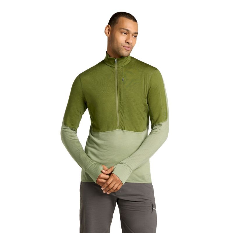 icebreaker 200 Realfleece Descender LS Half Zip - Polar z wełny Merino® męski | Hardloop