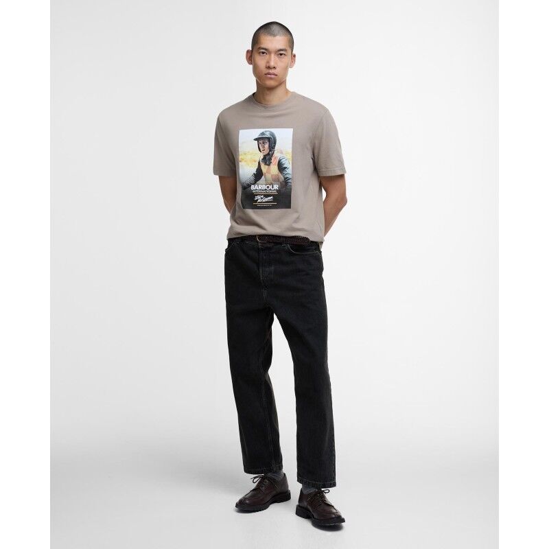 Barbour International Nicholl SMQ Graphic - T-shirt - Herr | Hardloop