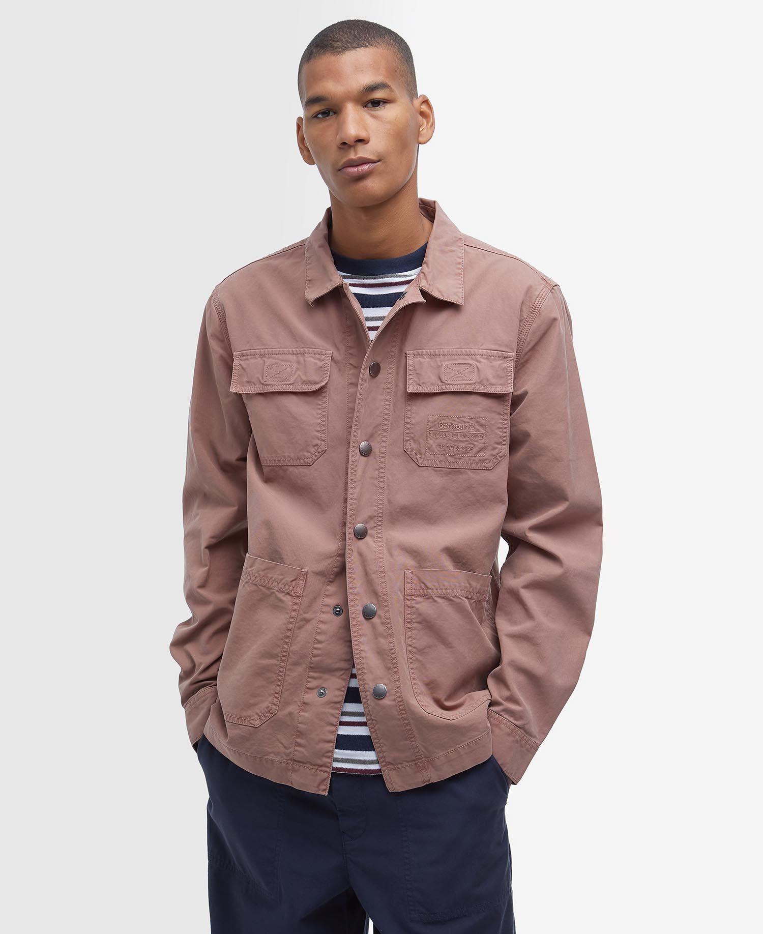 Barbour Grindle Cargo Relaxed Overshirt - Camicia - Uomo | Hardloop