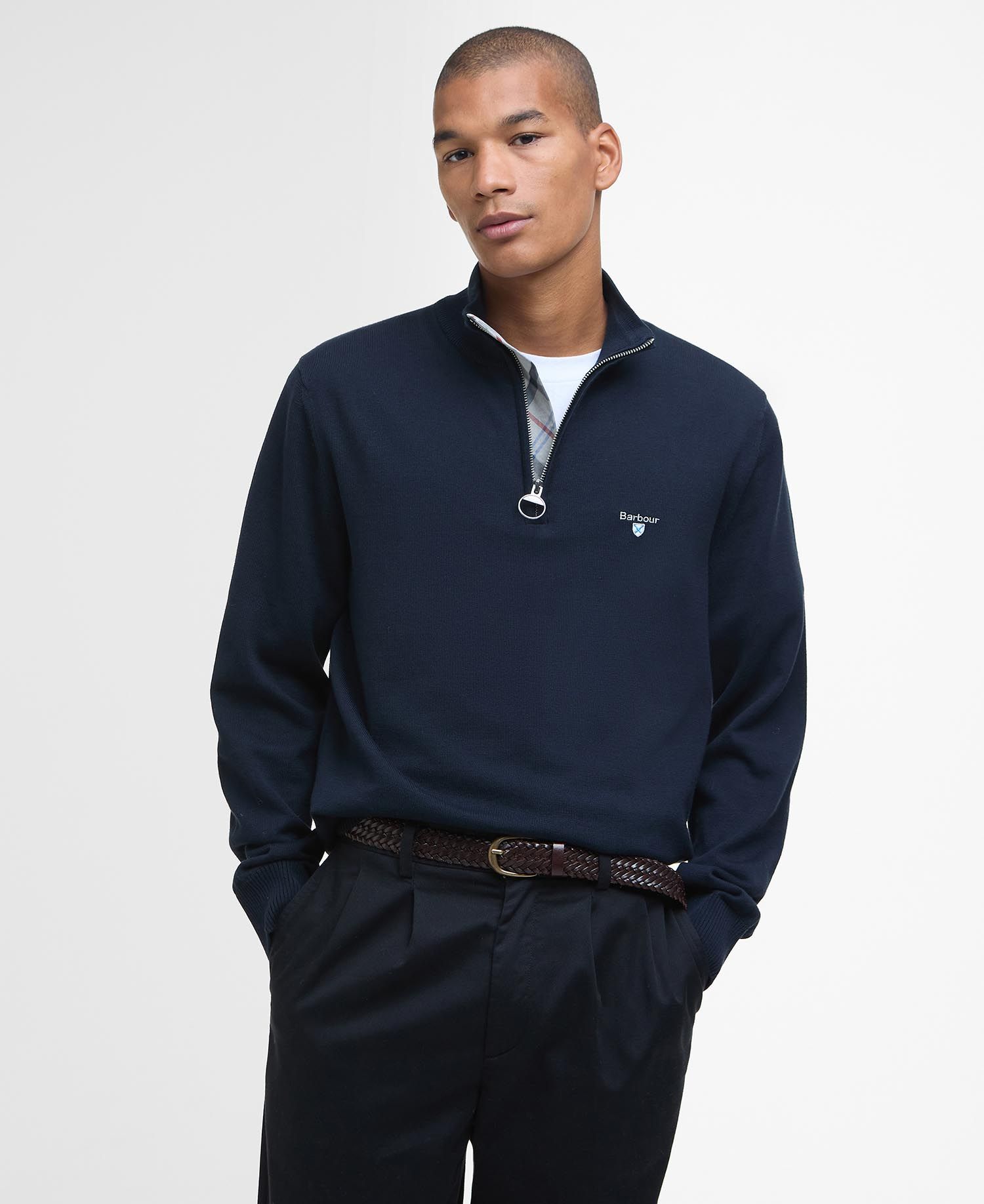 Barbour Lingwood Half Zip Sweater - Jerséis - Hombre | Hardloop
