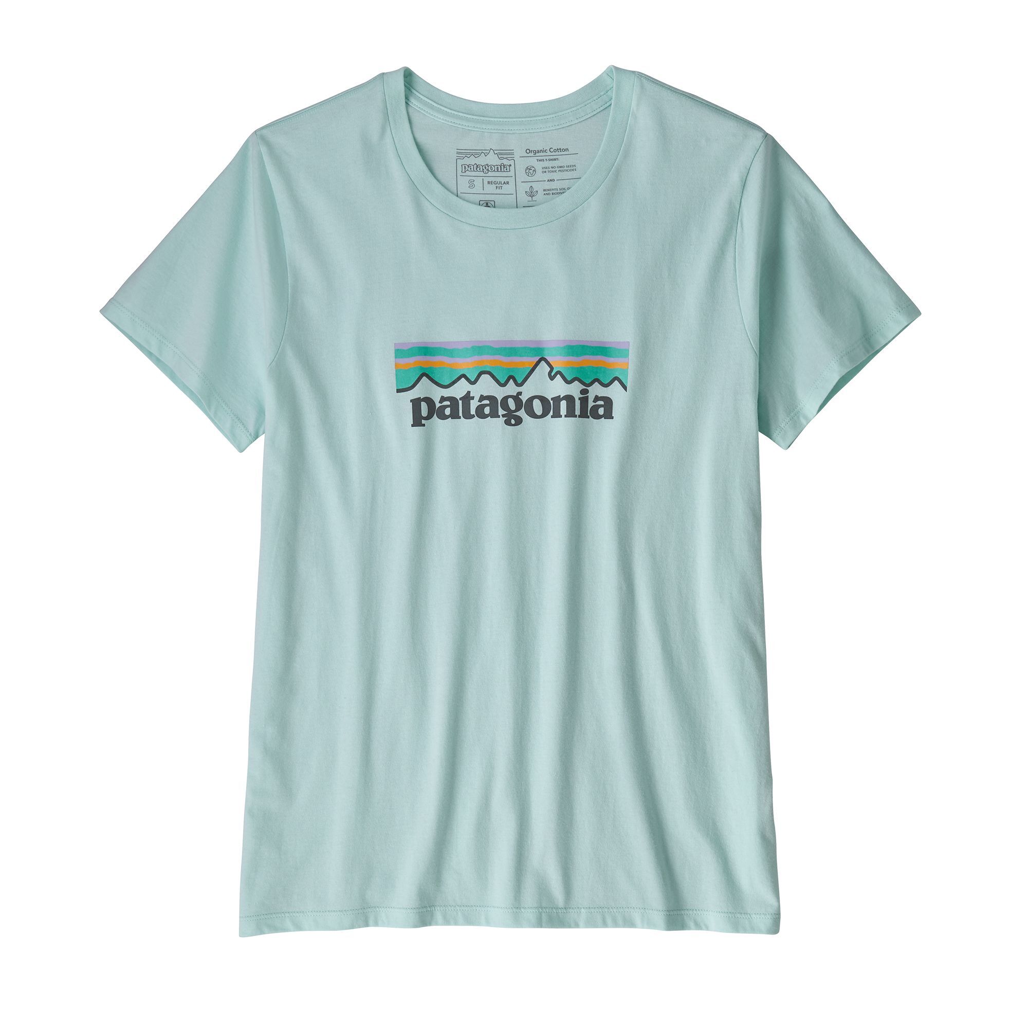 Patagonia Pastel P-6 Logo Organic Crew T-Shirt - T-shirt Dam