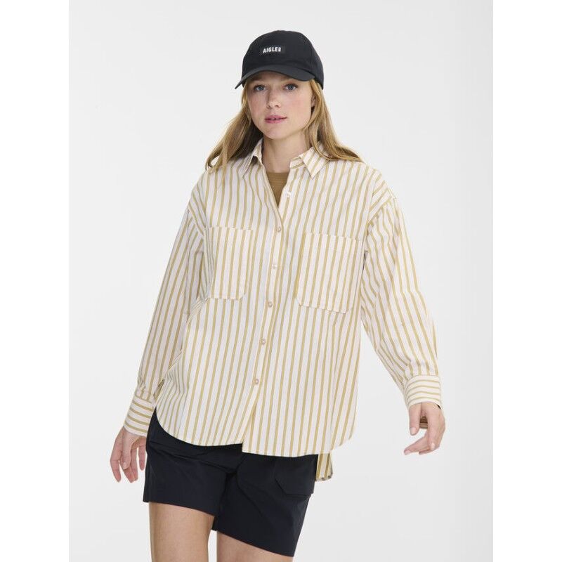 Chemise Rayée Coton - Camisa mulher