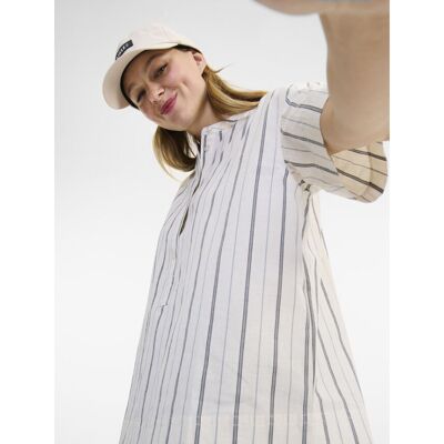 Blouse Rayée Manches Courtes - Dámská košile