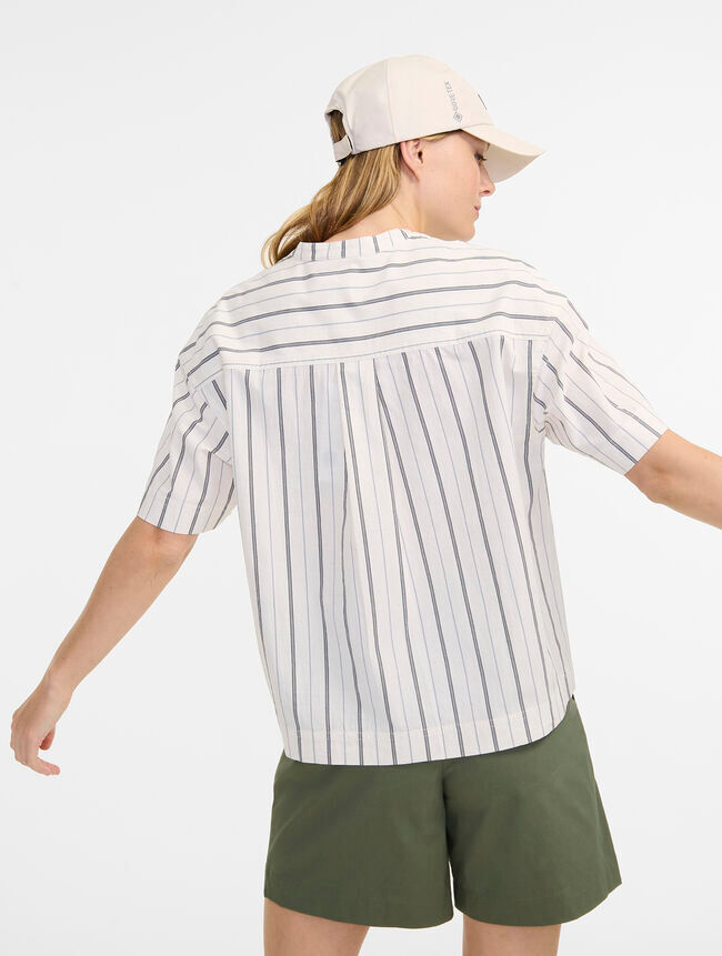Aigle Blouse Rayée Manches Courtes - Chemise femme | Hardloop