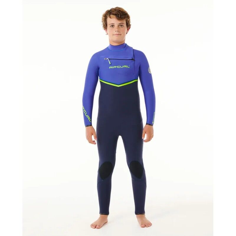 Rip Curl Junior Flashbomb 3/2 mm Chest Zip Wetsuit - Traje de neopreno de surf - Niños | Hardloop