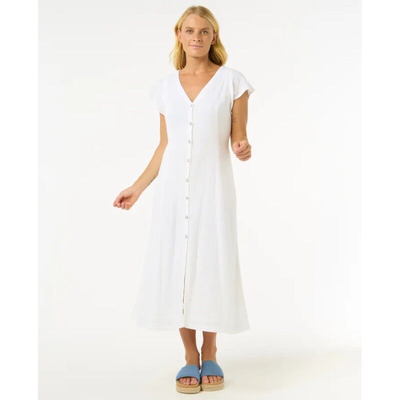 chinese dress ladies Premium Surf Midi Dress XS WHITE