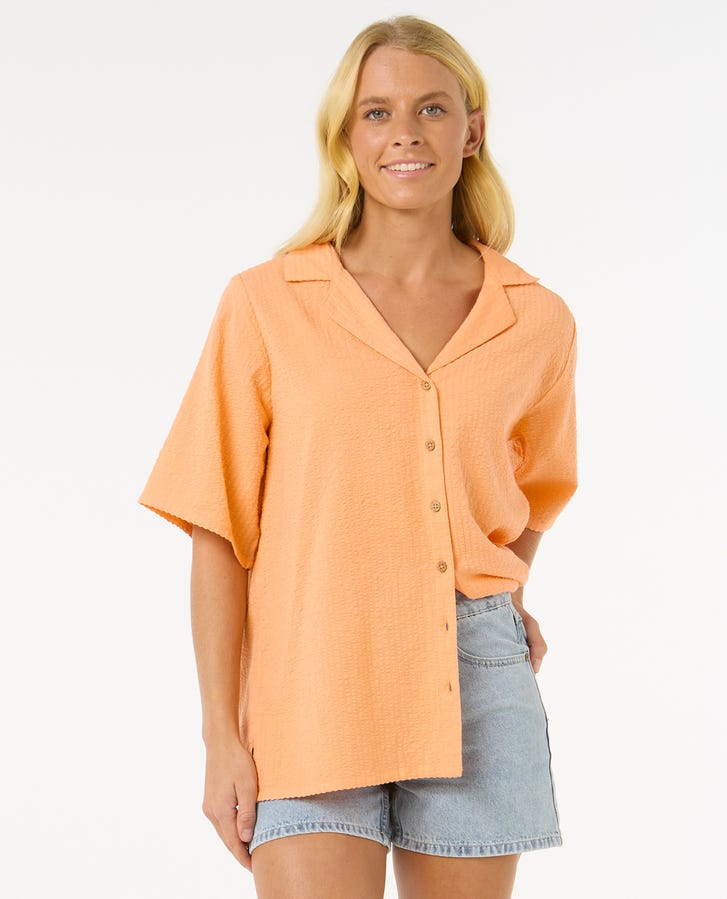 Rip Curl Cala Vadella Textured - Camicia - Donna | Hardloop